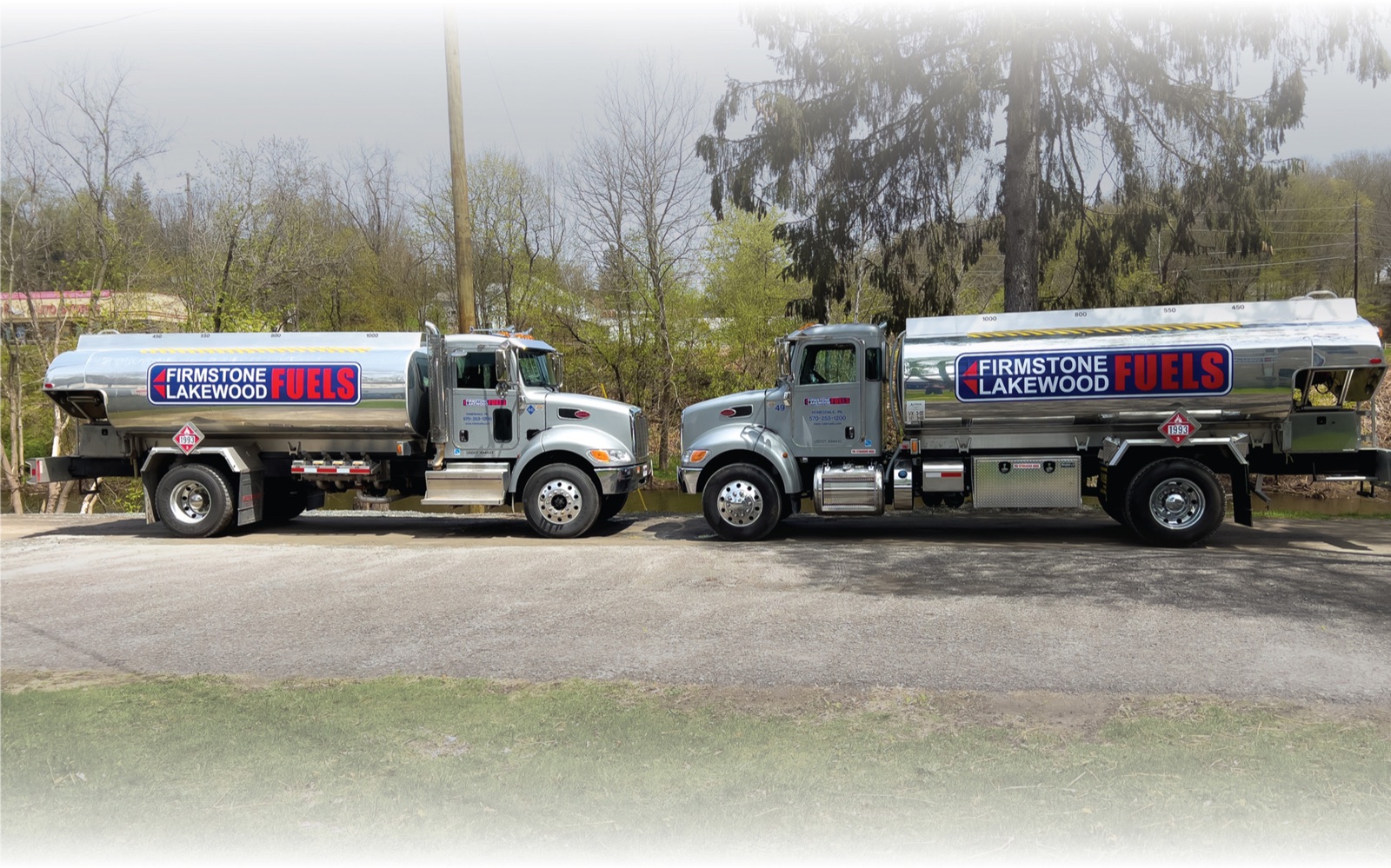 Side-by-side fleet at the Honesdale yard